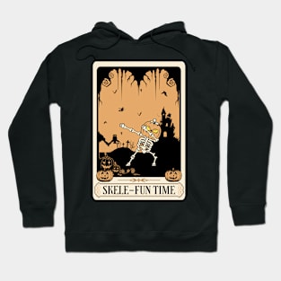 Skele-Fun Time Tarot Card Design Hoodie